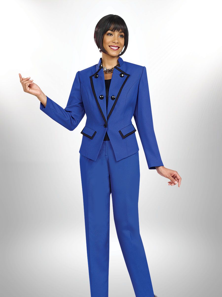 Ben Marc Executive 11451 Womens 3pc Pant Suit: French Novelty