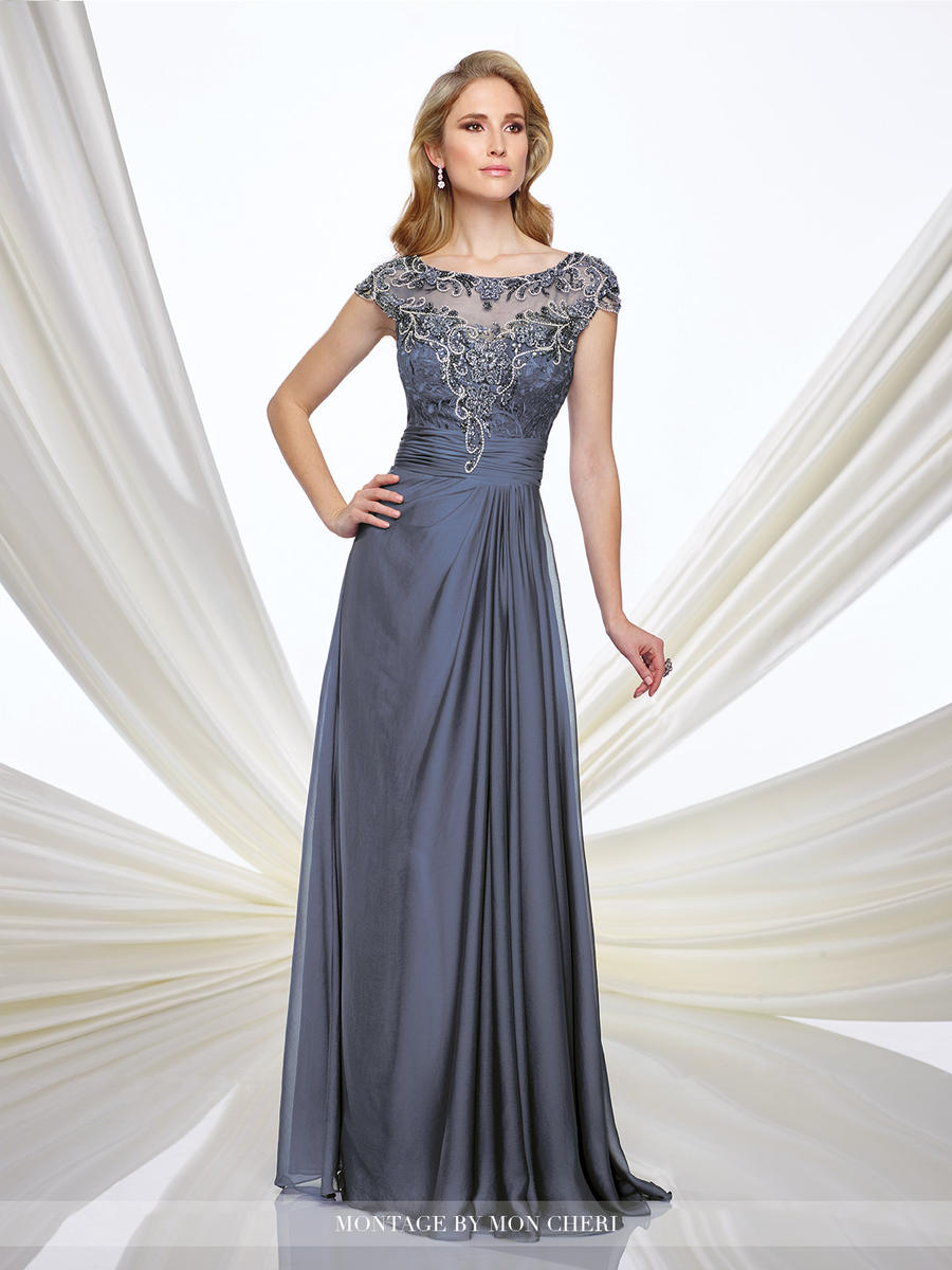 Montage 216968 Two Tone Chiffon Mother of the Bride Dress French Novelty