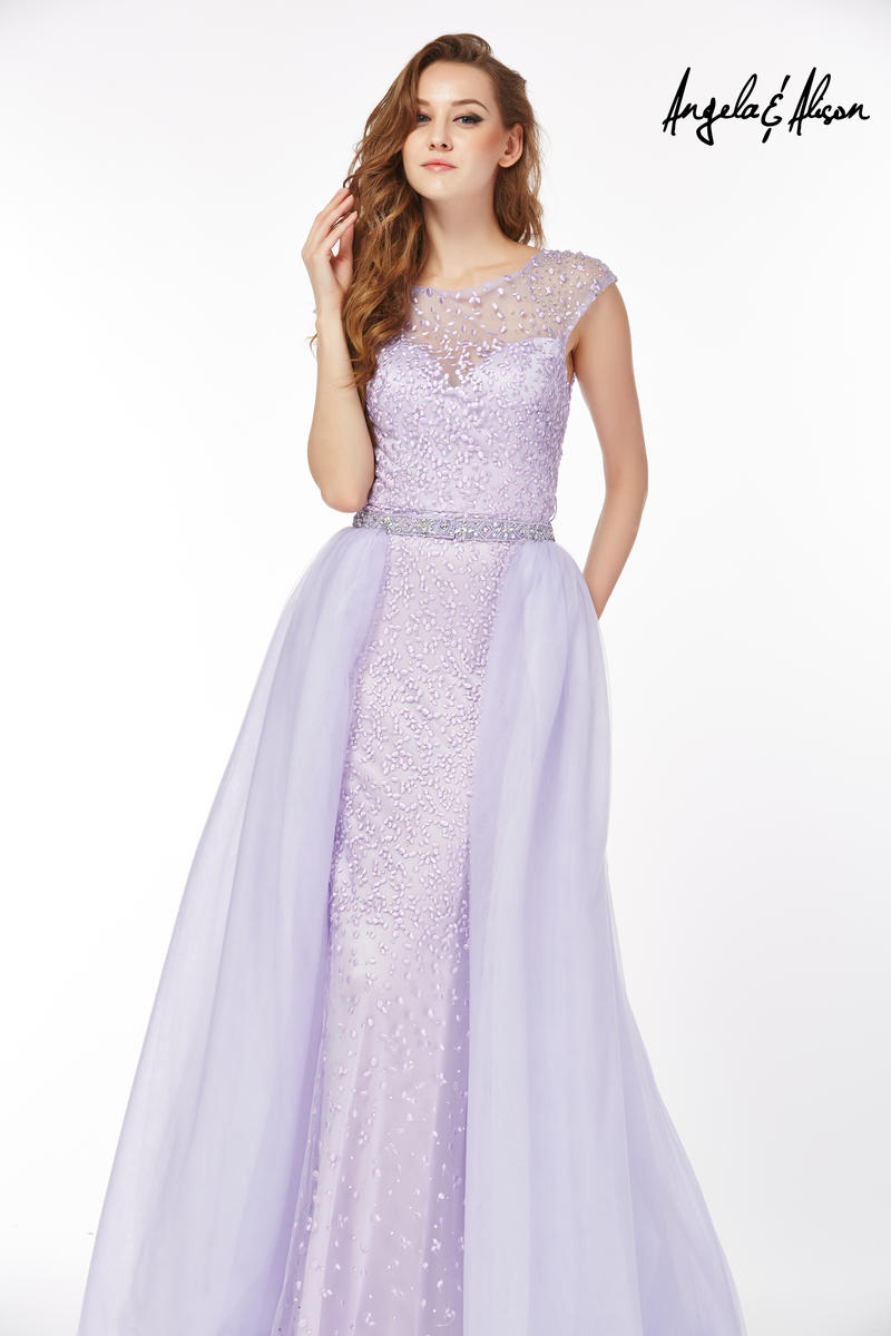 Angela and Alison 61109 Allover Beaded Prom Gown: French Novelty