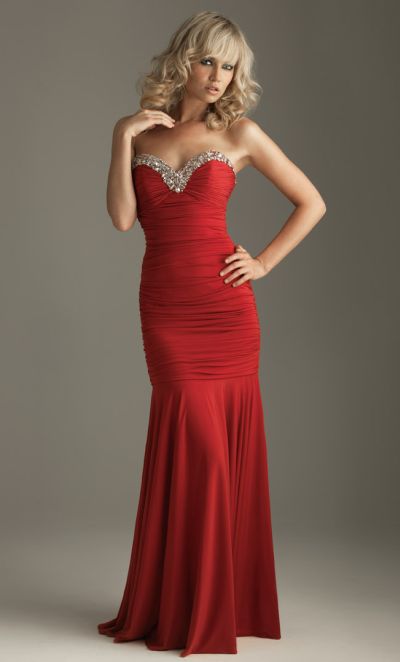 Stretch Jersey Beaded Mermaid Night Moves Evening Dress 6233 image