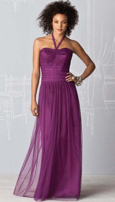 Bridesmaid Gowns on After Six Stretch Tulle Convertible Halter Bridesmaid Dress 6604 Image