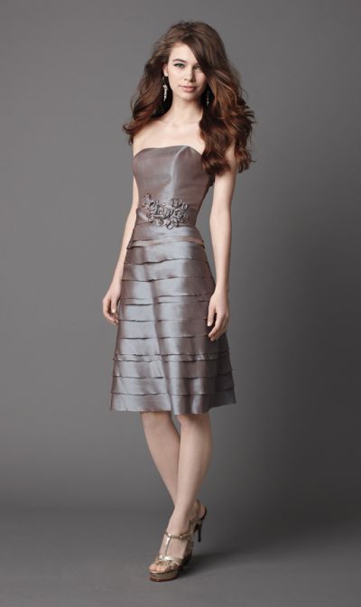 Short Layered on Short Layered Skirt Wtoo Maids Bridesmaid Dress 877 Image