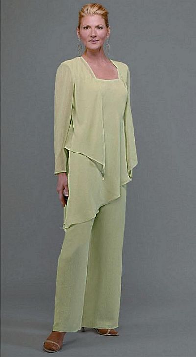  Size Formal Wear on Ursula Plus Size Formal Chiffon Pant Suit 41882 Image