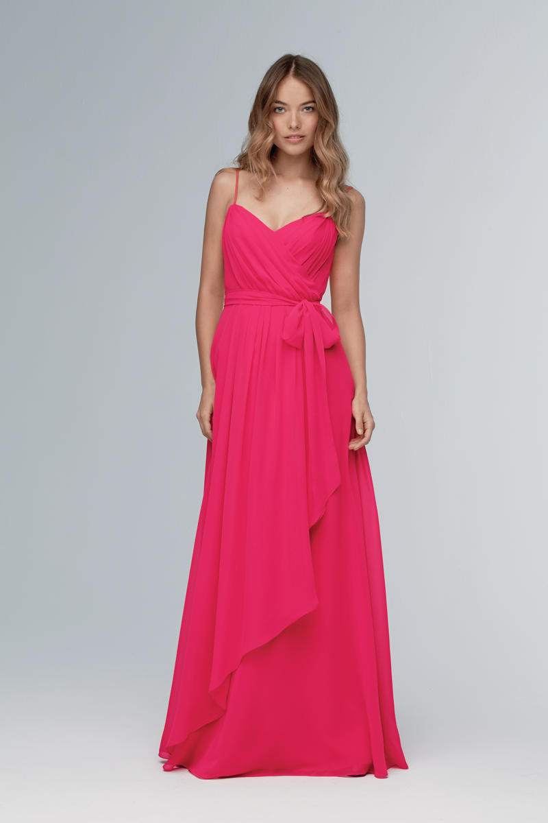 pink grecian bridesmaid dresses