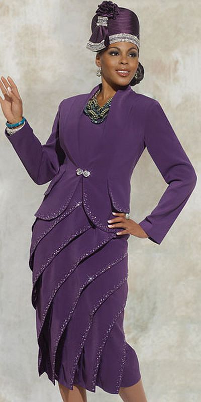 Donna Vinci 11258 Womens Church Suit: French Novelty