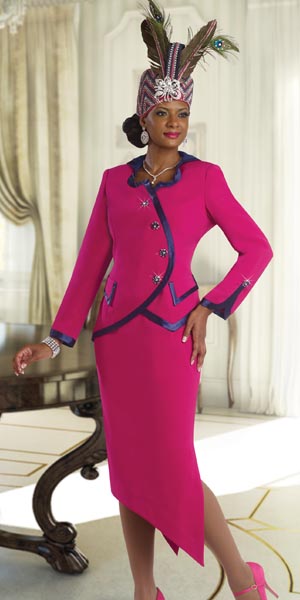 Donna Vinci 11343 Womens Designer Church Suit: French Novelty