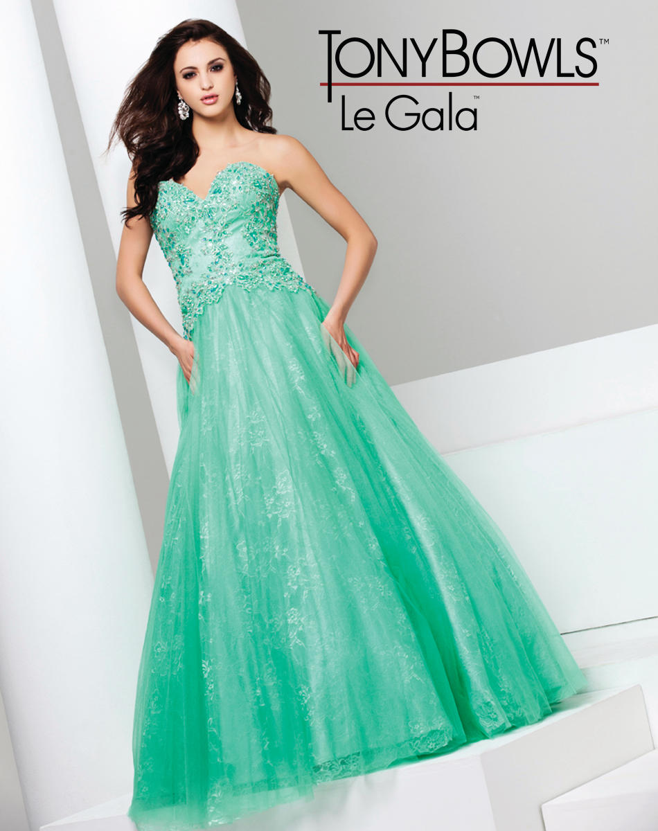 Tony Bowls Green Dress