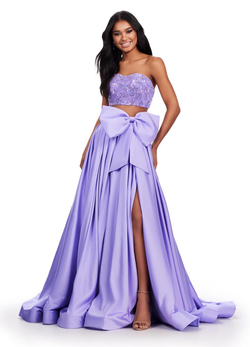 2 piece purple dress best sale