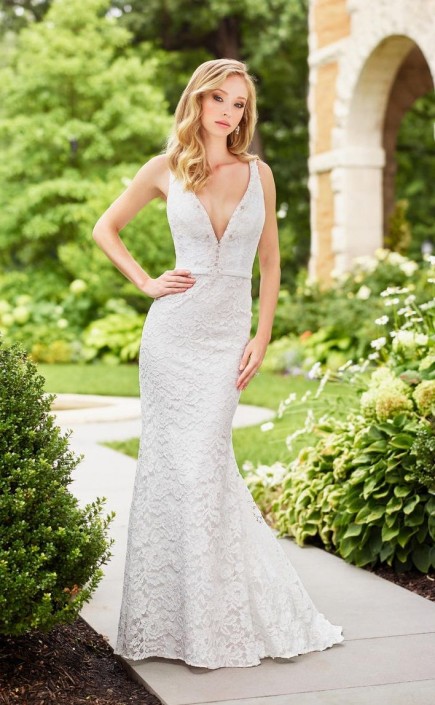 Enchanting By Mon Cheri 118148 Lace Destination Wedding Dress