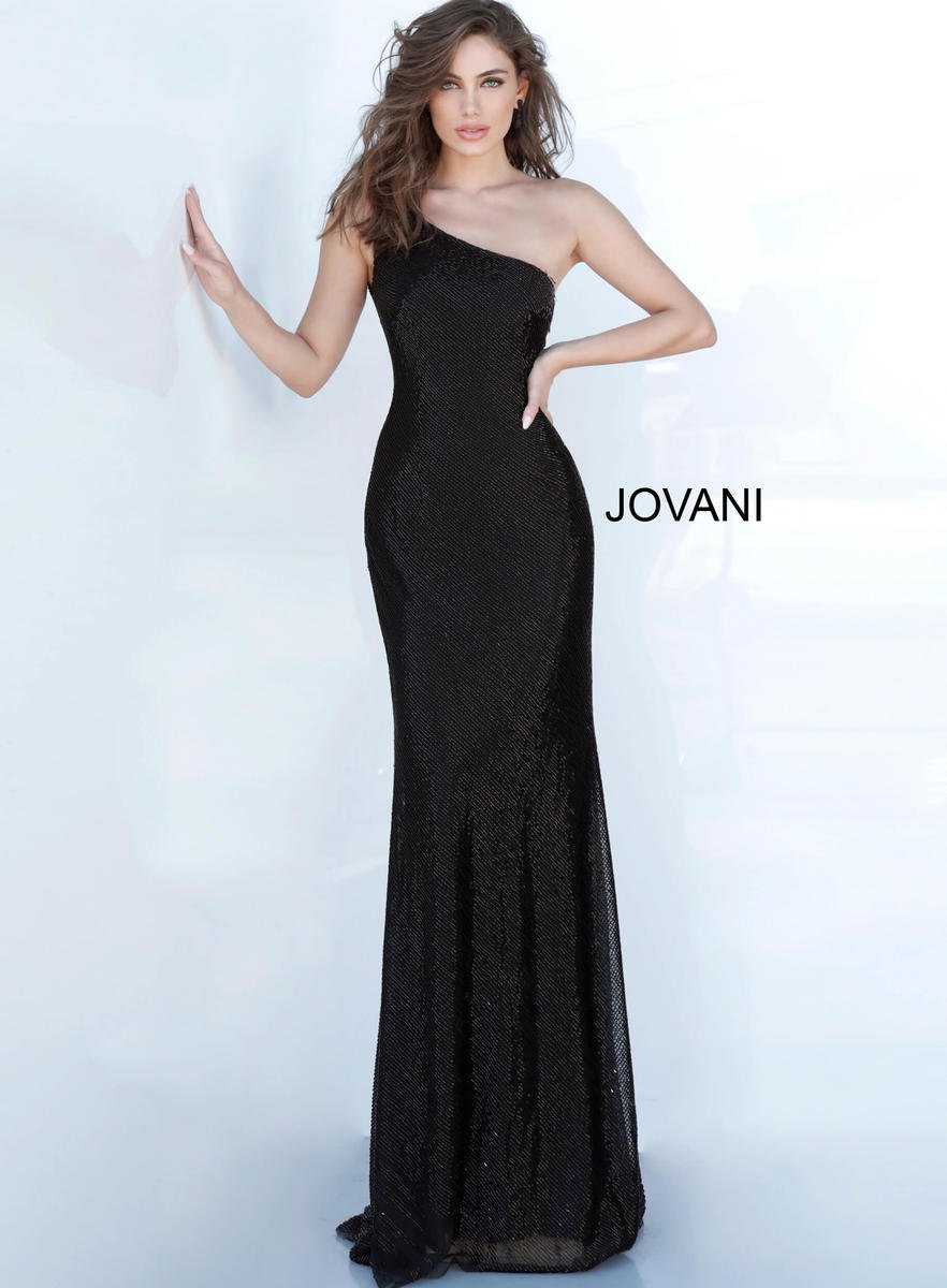 jovani one shoulder