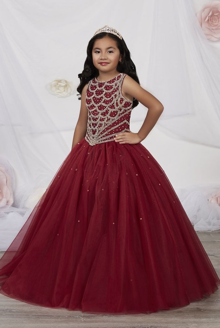 French Novelty: Tiffany Princess 13533 Girls Beaded Ball Gown