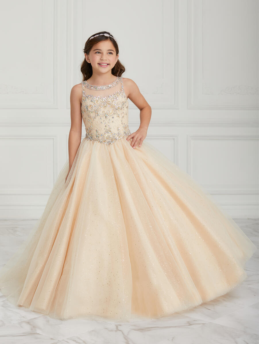 French Novelty: Tiffany Princess 13608 Girls Sparkling Pageant Dress