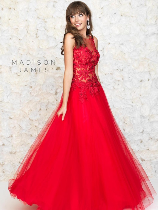 madison james red prom dress