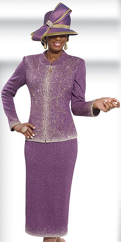 Donna Vinci 15087 Knits Womens Church Suit: French Novelty