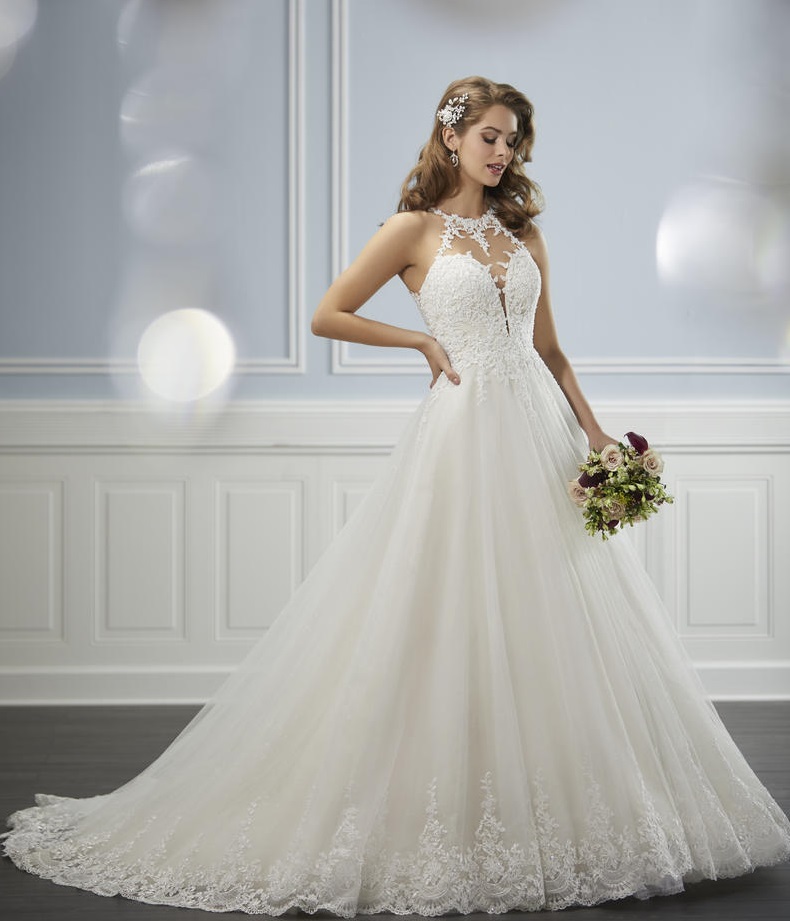 French Novelty: Christina Wu Brides 15713 Romantic Illusion Wedding Gown