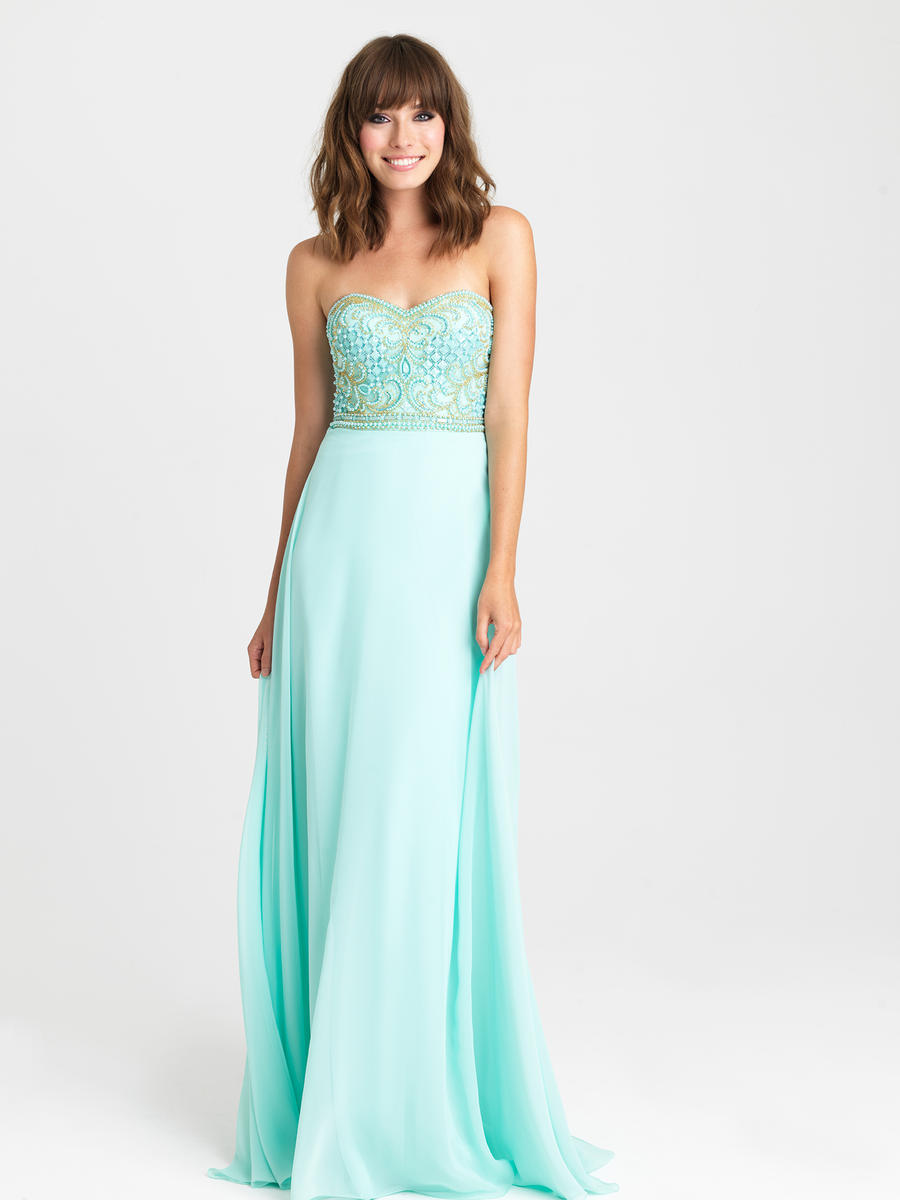French Novelty: Madison James 16-353 Breezy Chiffon Prom Gown