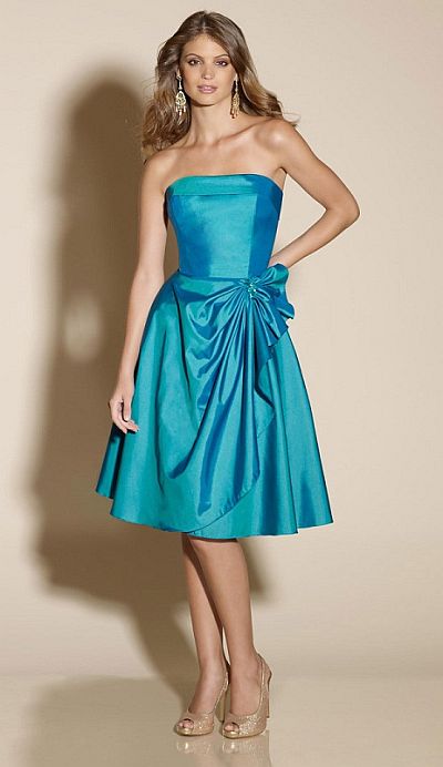 Size 10 Sapphire Mori Lee Affairs Bridesmaid Dress 175: French Novelty