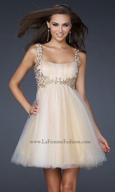 La Femme Goddess Inspired Short Prom Dress 17500: French Novelty