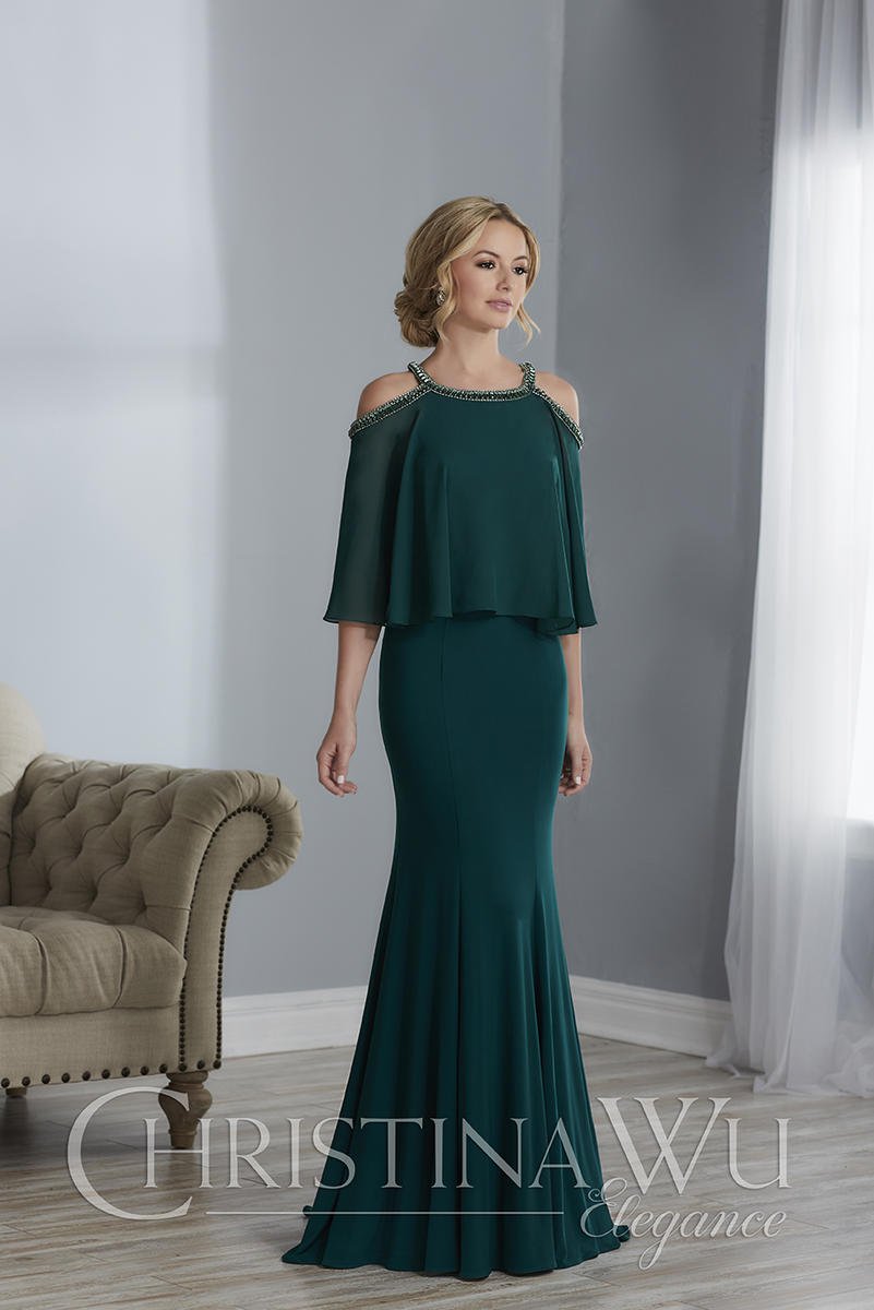 Cold shoulder gowns for mother of sale the bride