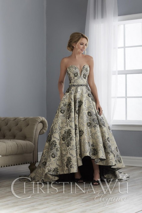 mother of bride high low dress