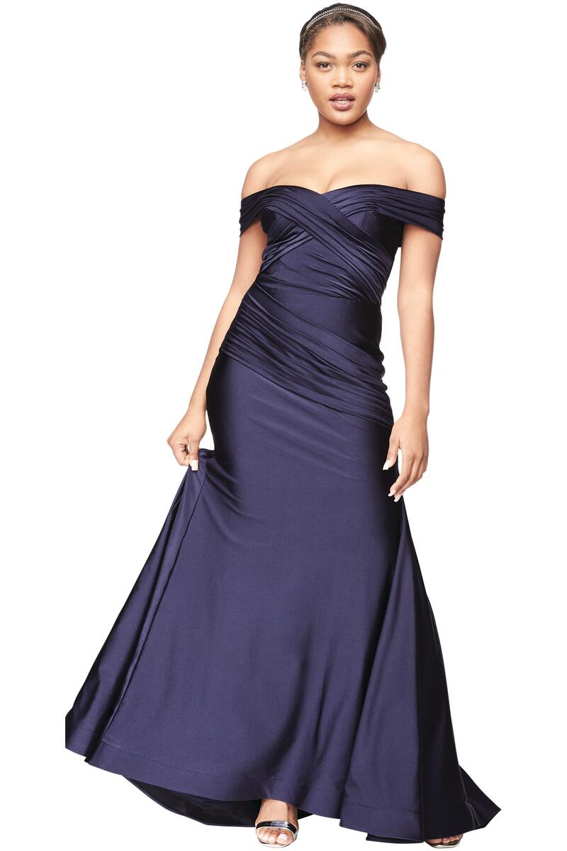 Bill levkoff store navy bridesmaid dress