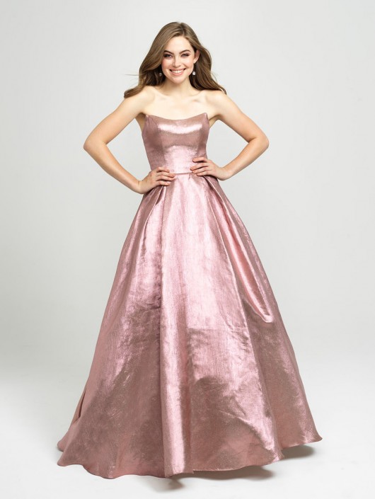 shimmer ball gown