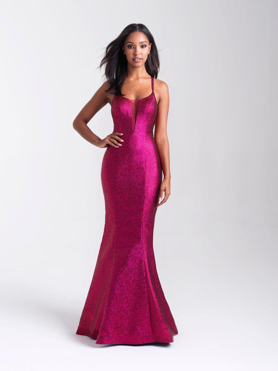 French Novelty: Madison James 20-306 Shimmer Mermaid Prom Dress