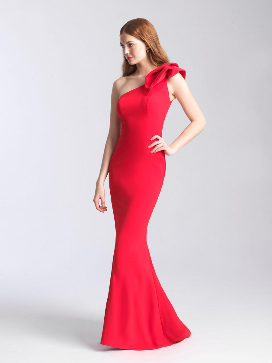 French Novelty: Madison James 20-366 Chic One Shoulder Gown