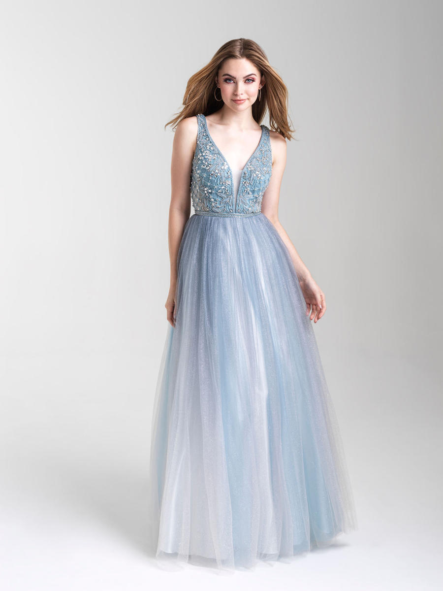 ombre tulle prom dress