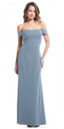 Bill levkoff off the shoulder bridesmaid dress best sale