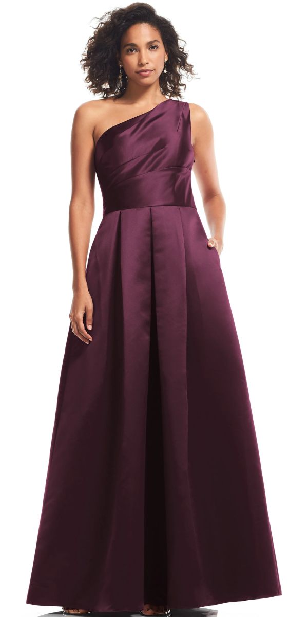 One Shoulder Bridesmaid Dresses Bill Levkoff