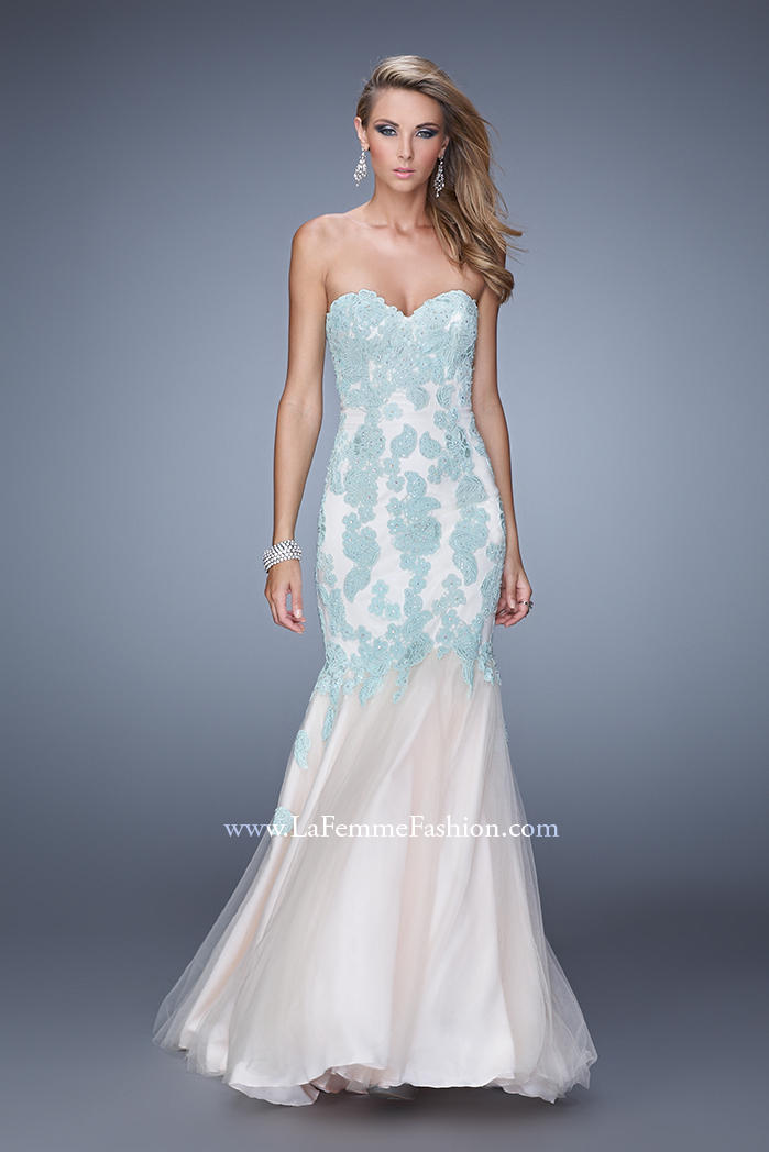 French Novelty: Gigi by La Femme 21369 Tulle Mermaid Dress