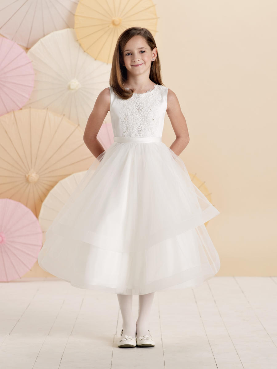 Joan Calabrese for Mon Cheri 214376 Lace Flower Girl Dress: French Novelty