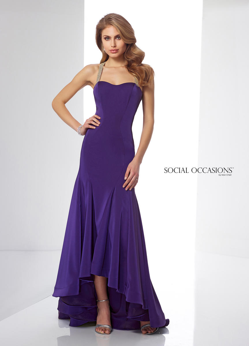 French Novelty: Mon Cheri Social Occasions 217841 High Low Gown