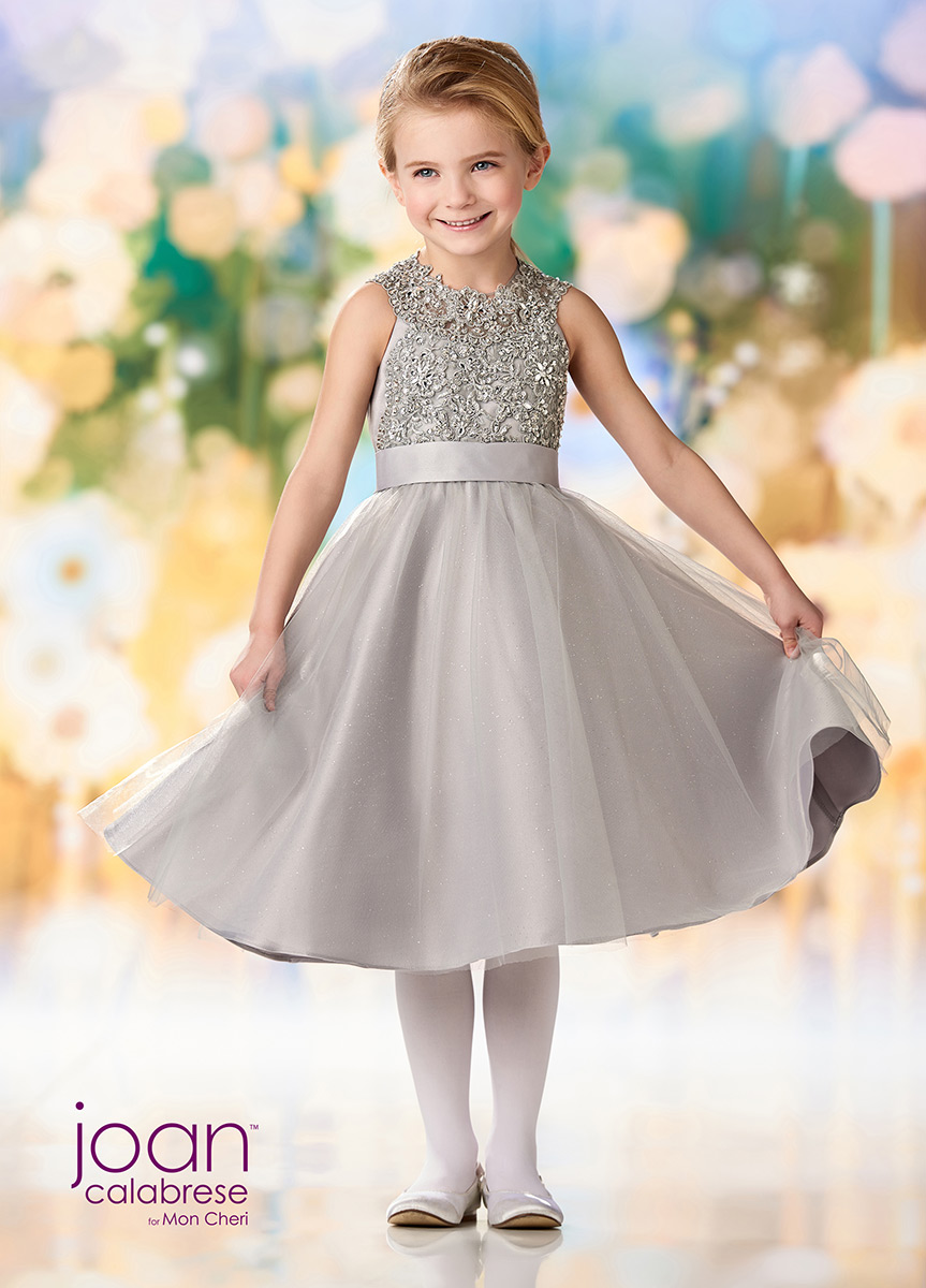 glitter flower girl dress