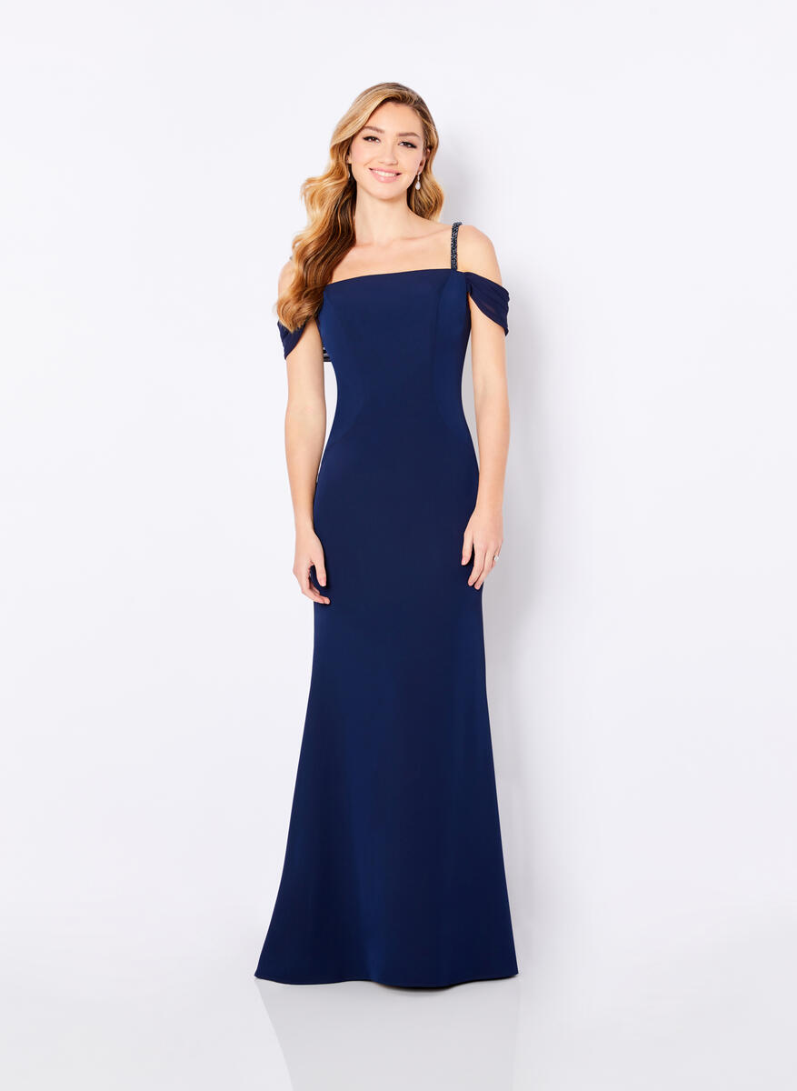 French Novelty: Cameron Blake 221692 Cold Shoulder Gown