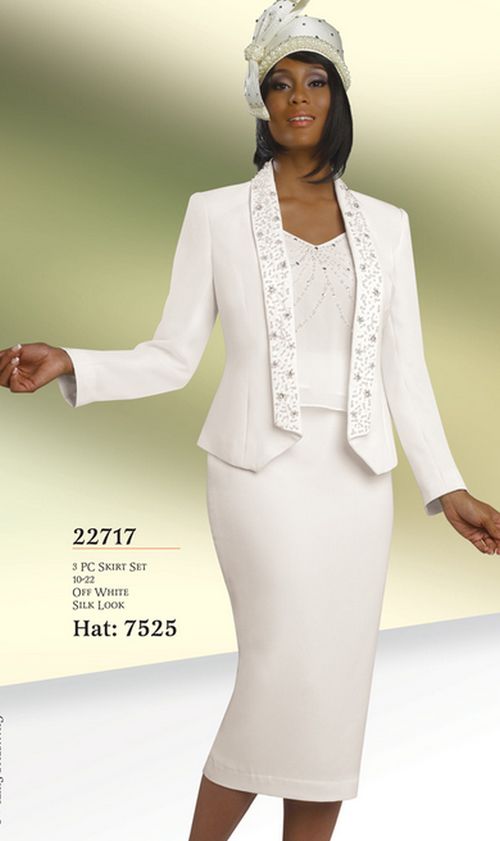 White church shop suits for ladies