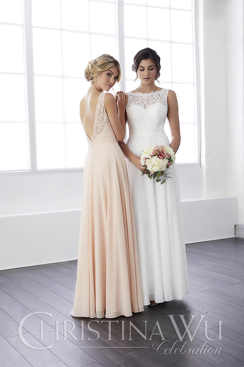 christina wu lace bridesmaid dress