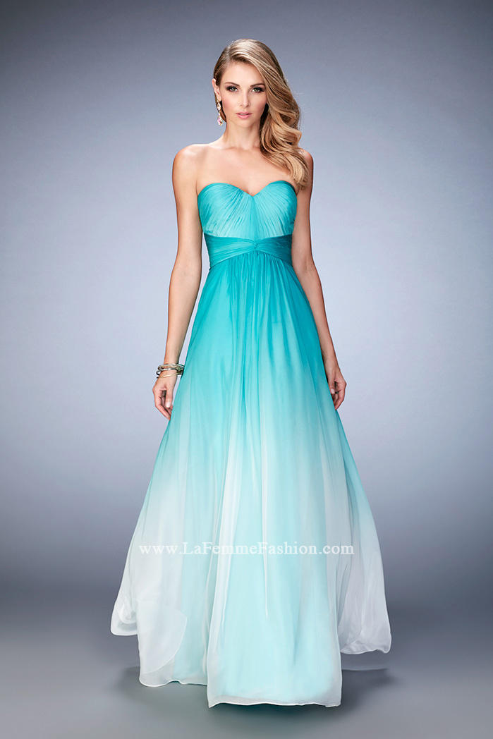 French Novelty: La Femme 22880 Ombre Chiffon Prom Gown