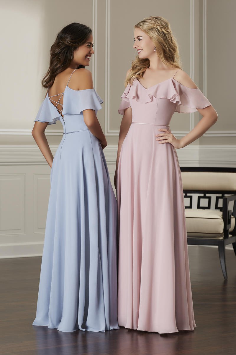 French Novelty: Christina Wu 22883 Off Shoulder Ruffle Bridesmaid Dress