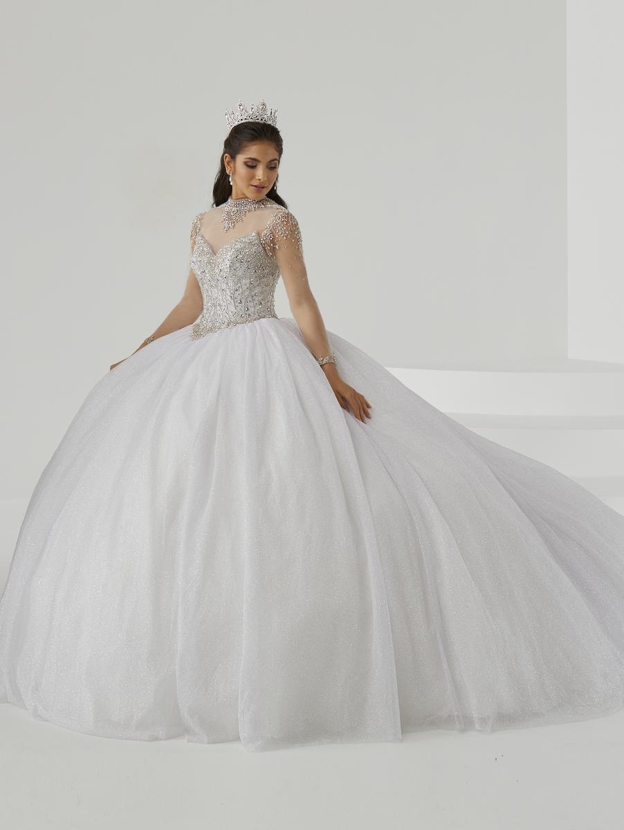 long sleeve white quinceanera dresses