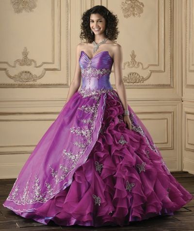 Quinceanera Collection Dress with Side Ruffles 26608 by House of Wu ...