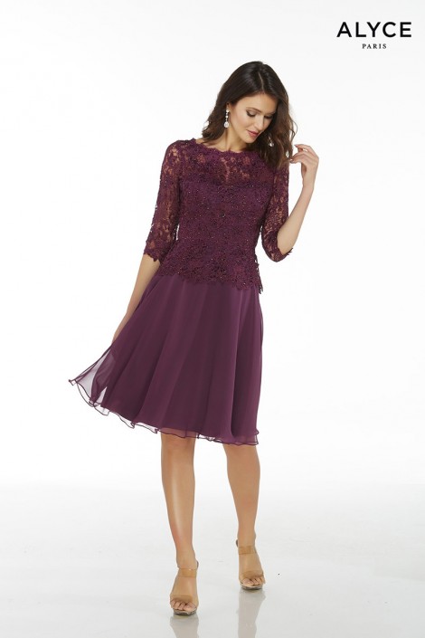 lace sleeve wedding guest dress