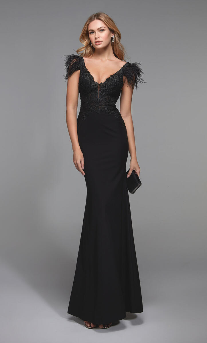 Black cap shop sleeve gown