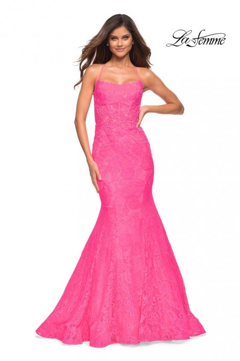 La Femme Prom Dress Mermaid