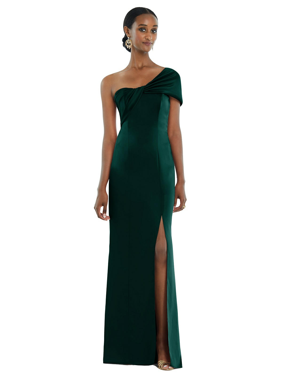 French Novelty: Dessy Collection 3100 Elegant One Shoulder Bridesmaid Dress