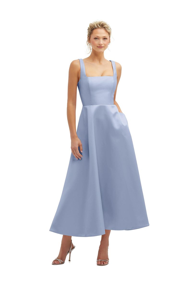 French Novelty: Dessy Collection 3140 Rive Square Neck Bridesmaid Gown