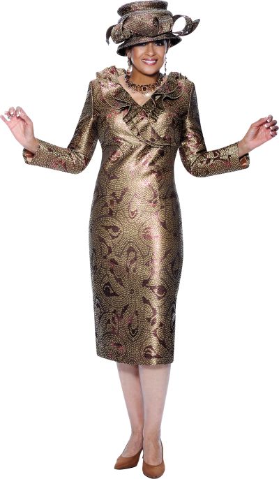 Dorinda Clark Cole 3440 Rose Collection Dress - French Novelty