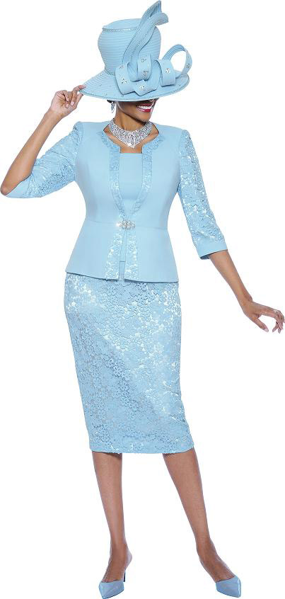 Susanna 3525 Womens Lace Church Suit: French Novelty