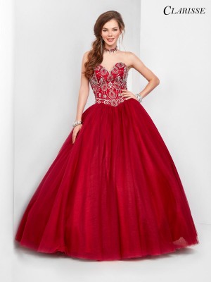 Clarisse 3550 Beaded Corset Ball Gown